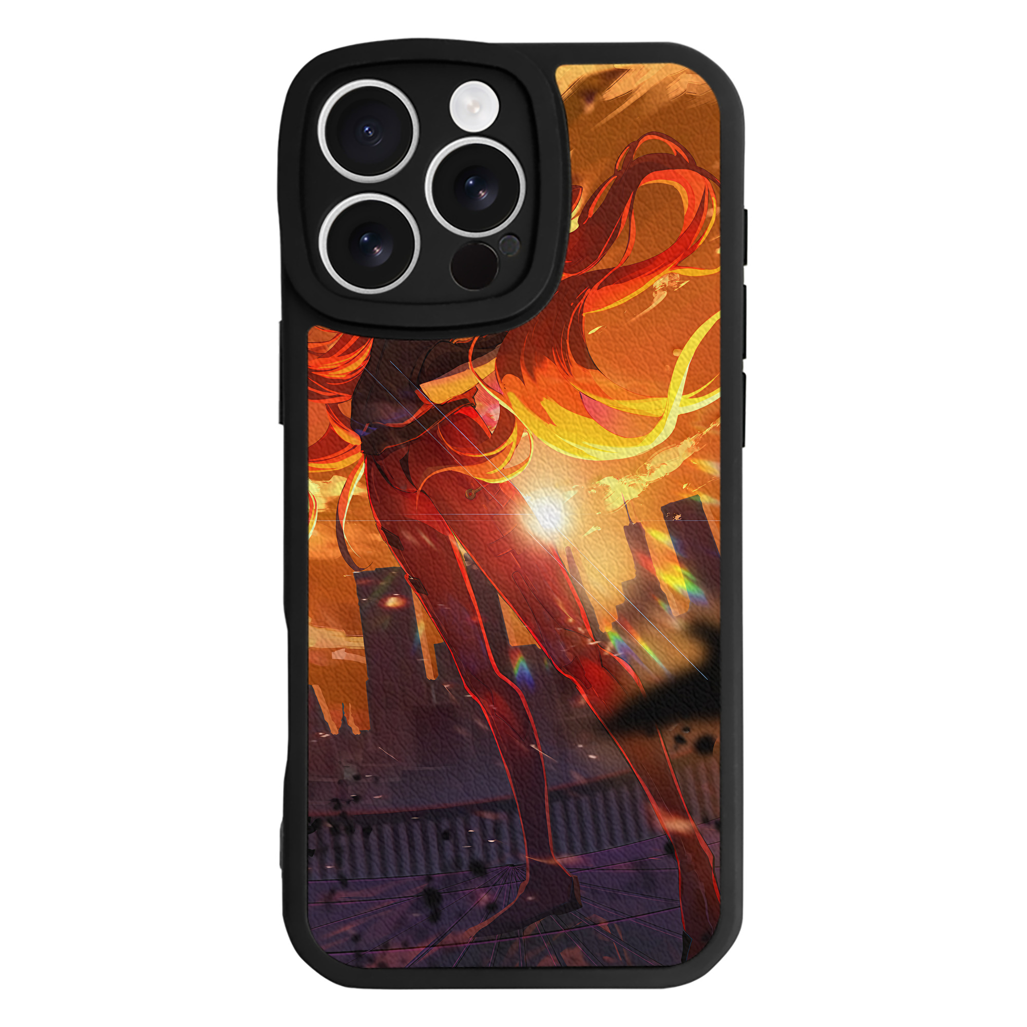 （画像用） EVA 新世紀エヴァンゲリオン 【iPhone 16シリーズ対応】シリコンスマホケース（レザー調） 材質：シリコン